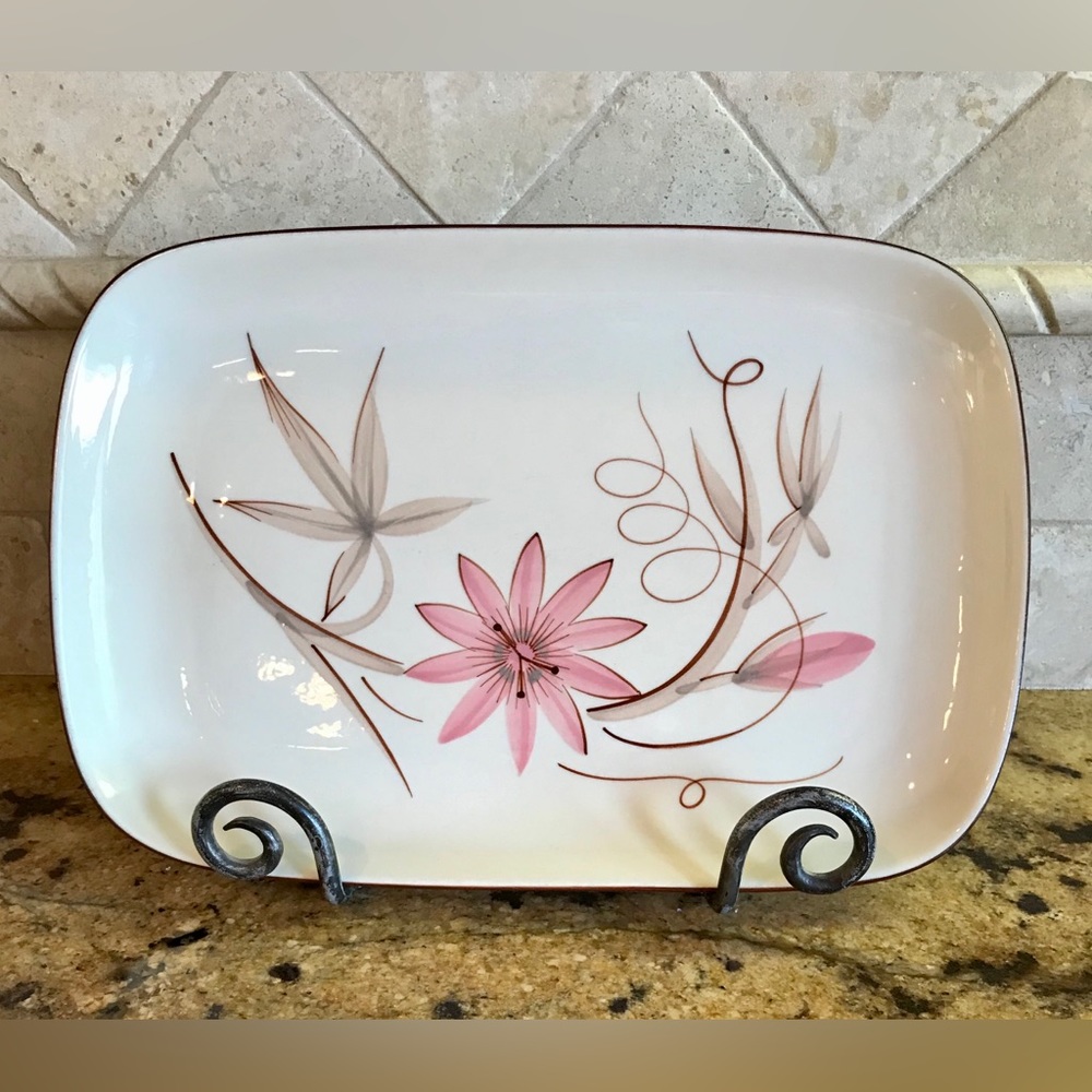 Winfield Passion Flower MEDIUM Serving Platter Tray RARE